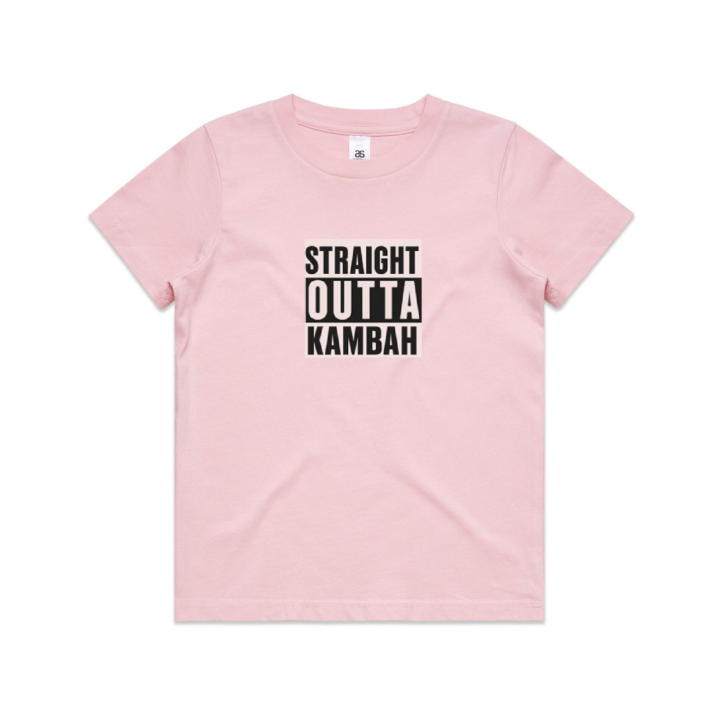 ! PRESALE ENDS SUNDAY 2 NOVEMBER Pink Straight Outta Kambah Kids T-Shirt