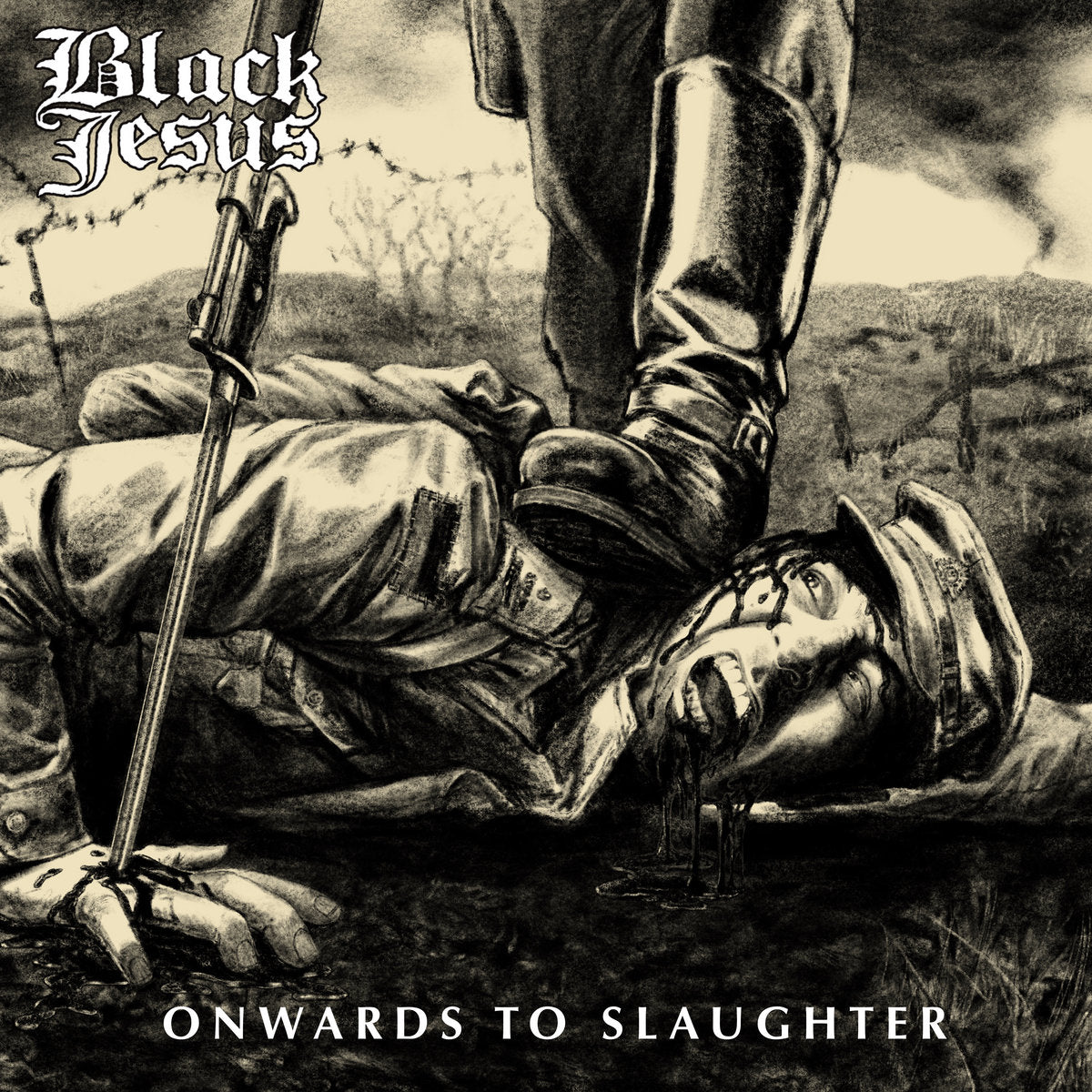 Black Jesus - Onwards to Slaughter black gatefold vinyl