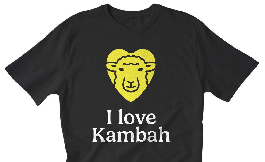 ** Kambah Turns 50 black T-Shirt - FRONT PRINT