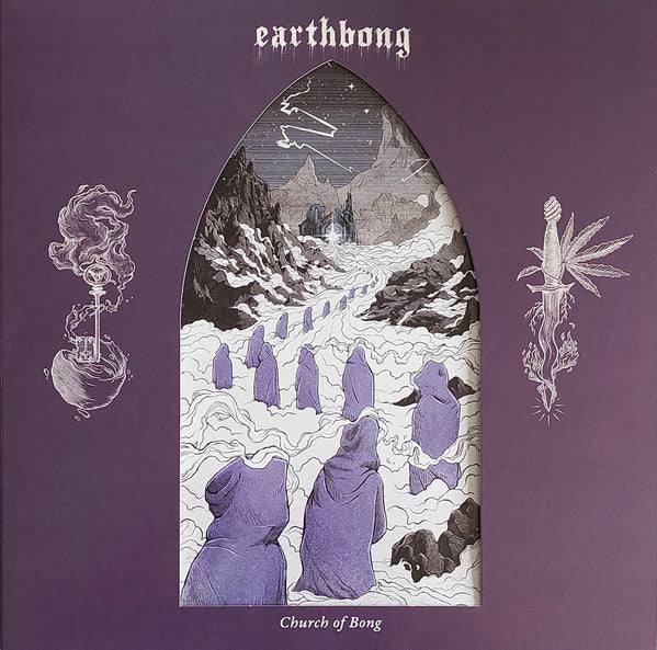 Earthbong - Church of Bong Secret Stash Edition 12" gold/bone aside/bside vinyl with purple splatter