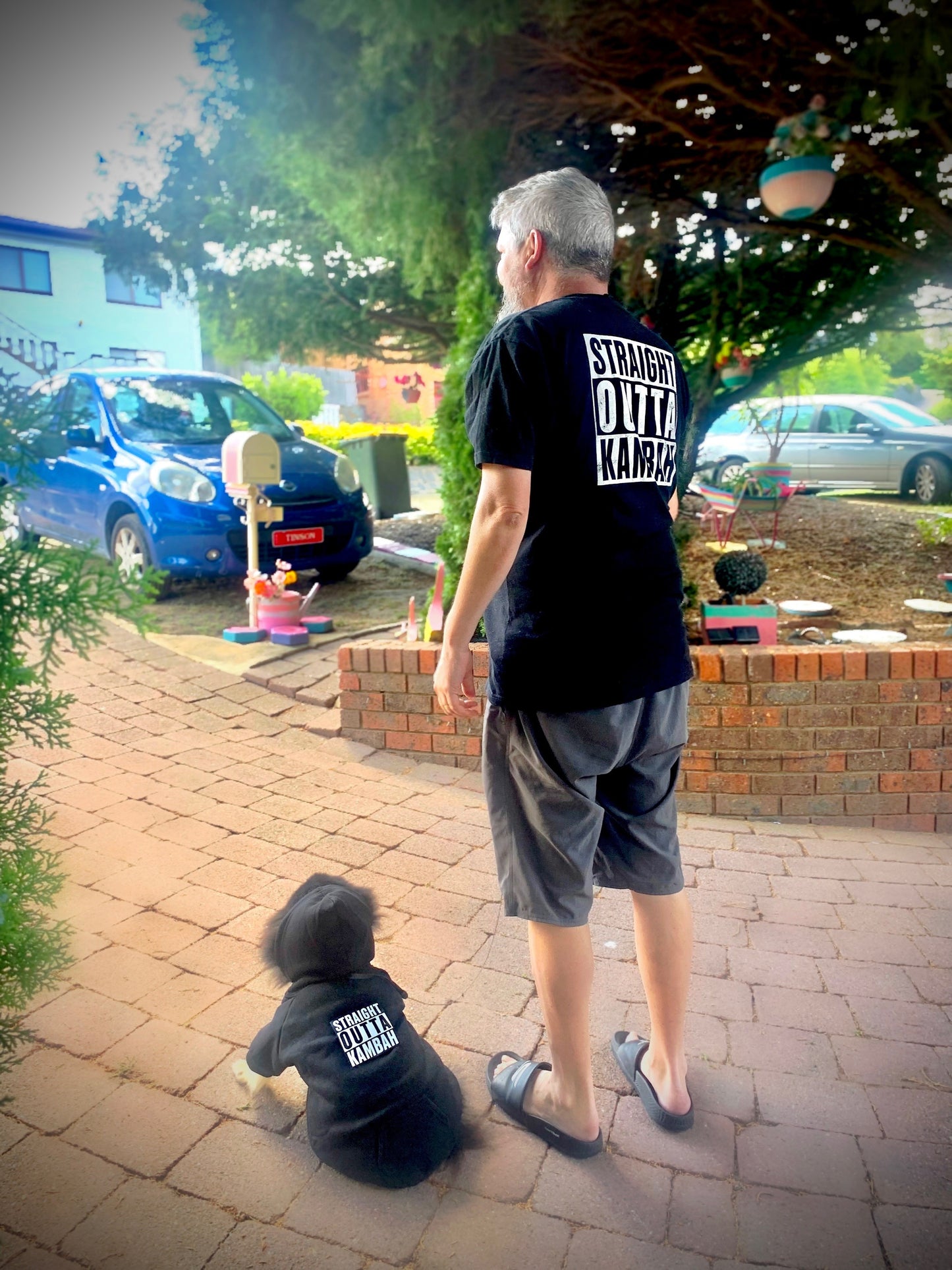 !       Presale - Navy Blue Straight Outta kambah Dog Hoody - Delivery end of February.