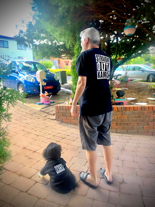 !       Presale - Black Straight Outta kambah Dog Hoody - Delivery end of February.