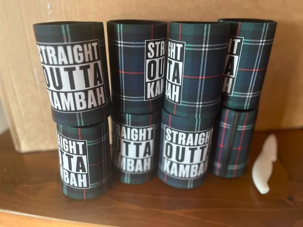 !        Straight Outta Kambah Tartan special edition Stubby Holder