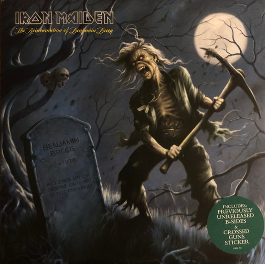 Iron Maiden - The Reincarnation Of Benjamin Breeg 10” Milky vinyl - 2006 includes 8” crossed guns sticker